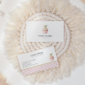 Pastel Cupcake Sweet Treats Bakkerij Waterverf Visitekaartje