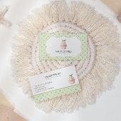 Pastel Cupcake Sweet Treats Bakkerij Waterverf Visitekaartje