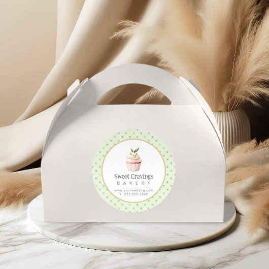 Pastel Cupcake Sweet Treats Bakkerij Waterverf Visitekaartje