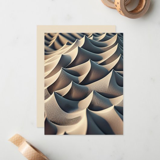 Pastel Currents Notitiekaartje (Voorkant / Achterkant in situ)