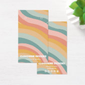 Pastel Curve Oorbel Ketting Sieraden Display Kaart (Bureau)