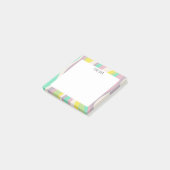 Pastel Curves aangepast grafisch logo op maat Post-it® Notes (Schuin)