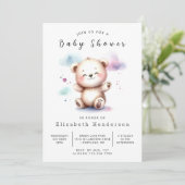 Pastel Custom Beer Baby shower Kaart (Staand voorkant)