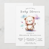 Pastel Custom Beer Baby shower Kaart (Voorkant / Achterkant)