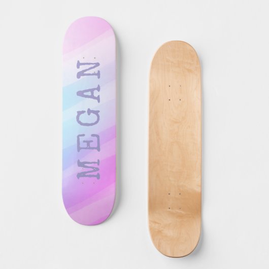 Pastel Custom Board Option to add Trucks & Wheels Persoonlijk Skateboard (Voorkant)