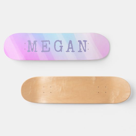 Pastel Custom Board Option to add Trucks & Wheels Persoonlijk Skateboard (Horizontaal)