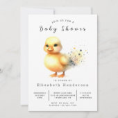 pastel custom duck Baby shower Kaart (Voorkant)