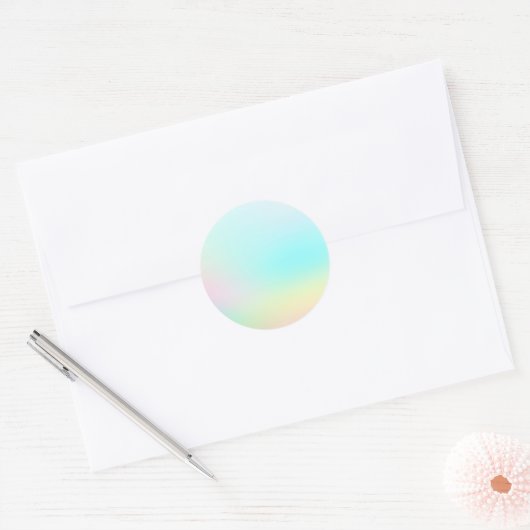 Pastel Custom Trendy Ronde Sticker (Envelop)