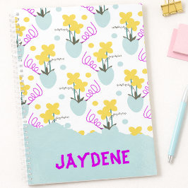 "Pastel Cute Flowers In Vases  Planner
