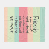 Pastel Cute Friends: zelden vriendschapsbanden Cit Fleece Deken (Voorkant (Horizontaal))
