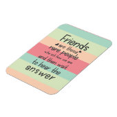 Pastel Cute Friends: zelden vriendschapsbanden Cit Magneet (Linkerzijde)