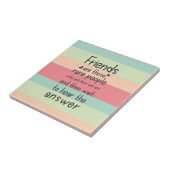 Pastel Cute Friends: zelden vriendschapsbanden Cit Tegeltje (Zijkant)