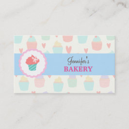 Pastel Cute Kawaii Bakery Business Visitekaartje