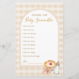 Pastel Cutie Pie Herfst Baby shower Bidden voor Ba