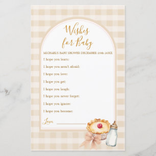 Pastel Cutie Pie Herfst Baby shower Wensen voor Ba