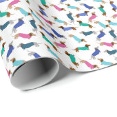Pastel Dachshund Gift Wrap om het even welke Occas Cadeaupapier (Rol Hoek)