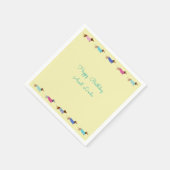 Pastel Dachshund Paper Party Napkins Servet (Hoek)
