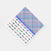 Pastel Dachshund Pset Paper Napkins Servet (Hoek)