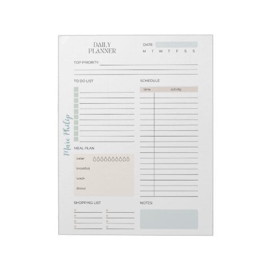  Pastel Dagelijkse Planner Notitieblok (Linkerzijde)