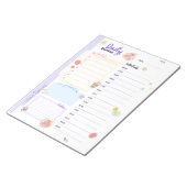 Pastel Dagelijkse Planner voor studenten Notitieblok (Schuin)