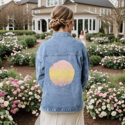Pastel Dageraad Denim Jacket (Huwelijk Achterkant)