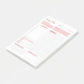 Pastel Daily Plan Post-it Nota - Plan uw Dag! Post-it® Notes (Schuin)