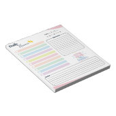 Pastel Daily Planner - To do list, reminder & note Notitieblok (Schuin)