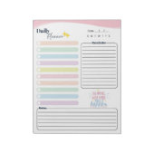 Pastel Daily Planner -To do list, reminder & notes Notitieblok (Linkerzijde)