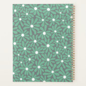 Pastel Daisies Floral Gepersonaliseerde Monogram N Planner (Achterkant)