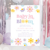Pastel Daisy Baby in Bloom Baby shower Kaart