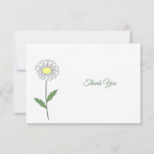 Pastel Daisy Begrafenis Dank u Opmerking Kaart (Achterkant)