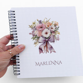 Pastel Daisy Floral bruidsmeisje voorstel Notitieboek