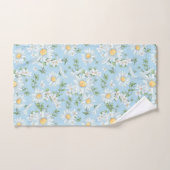 Pastel Daisy Flower Garden Pattern Bad Handdoek (Handdoek)