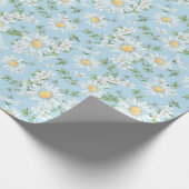 Pastel Daisy Flower Garden Pattern Cadeaupapier (Hoek)
