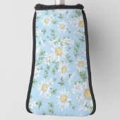 Pastel Daisy Flower Garden Pattern Golfheadcover (Draai 90)