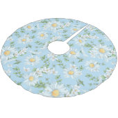 Pastel Daisy Flower Garden Pattern Kerstboom Rok (Gekanteld)
