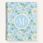 Pastel Daisy Flower Garden Pattern Notitieboek (Voorkant)