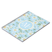 Pastel Daisy Flower Garden Pattern Notitieboek (Linkerzijde)