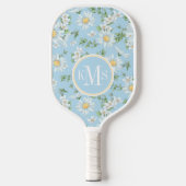 Pastel Daisy Flower Garden Pattern Pickleball Paddle (Voorkant)