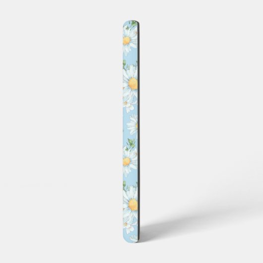 Pastel Daisy Flower Garden Pattern Samsung Galaxy Hoesje (Linkerkant)