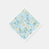 Pastel Daisy Flower Garden Pattern Servet (Hoek)