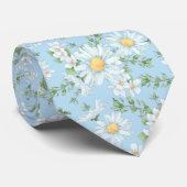 Pastel Daisy Flower Garden Pattern Stropdas (Opgerold)