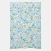 Pastel Daisy Flower Garden Pattern Theedoek (Verticaal)
