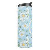 Pastel Daisy Flower Garden Pattern Thermosbeker (Gedraaid links)