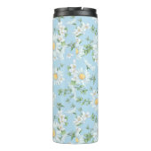 Pastel Daisy Flower Garden Pattern Thermosbeker (Achterkant)