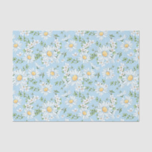 Pastel Daisy Flower Garden Pattern Tissuepapier