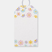 Pastel Daisy Flower Verjaardag Cadeaulabel (Achterkant)