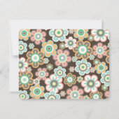 Pastel Daisy Flowers Blooms Baby shower Dank u Bedankkaart (Achterkant)