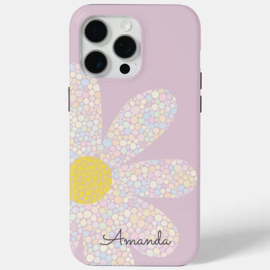 Pastel Daisy Hoesje-Mate iPhone Case (Achterkant)