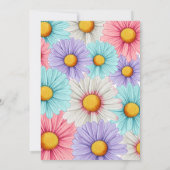 Pastel Daisy Meisje verjaardag Kaart (Achterkant)